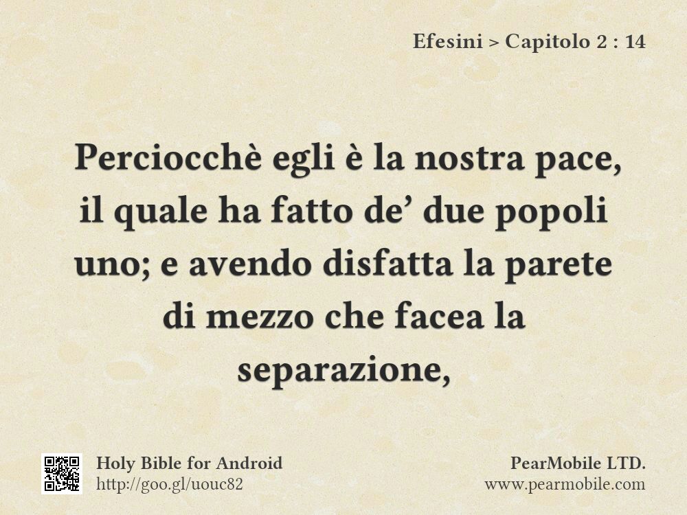 Efesini, Capitolo 2:14